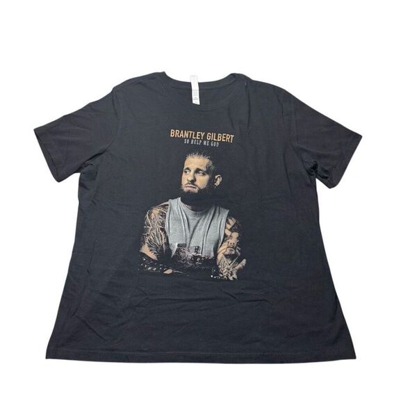 Brantley Gilbert “So Help Me God” 2022-2023 Black Tour T Shirt Adult XL - Picture 1 of 12